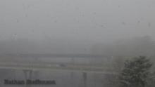 snow at 11:43 laurel st bridge can be seen but not Washinton st bridge